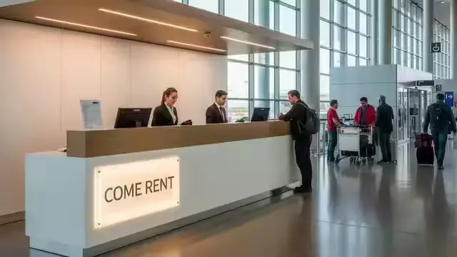 نقطة تسليم المركبات المستأجرة في مطار إزمير عدنان مندريس