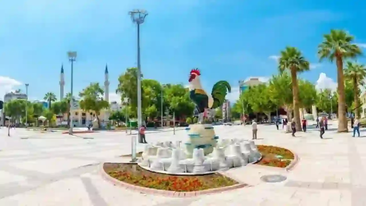 A panoramic view of Denizli city center