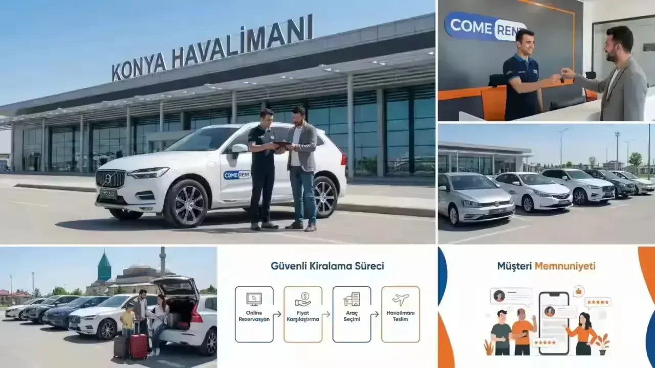 Autovermietung am Flughafen Konya mit Come Rent